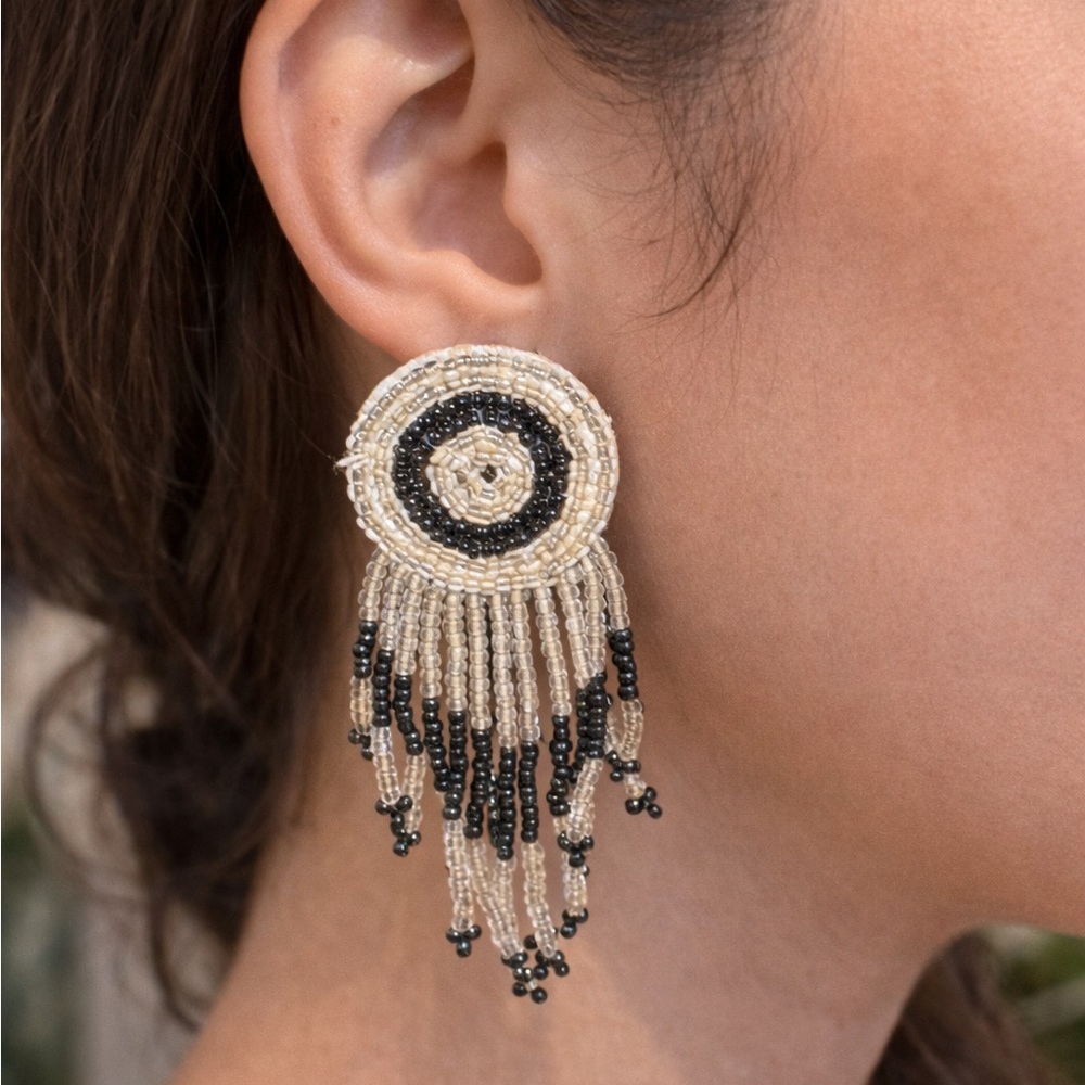 Boho beaded earrings